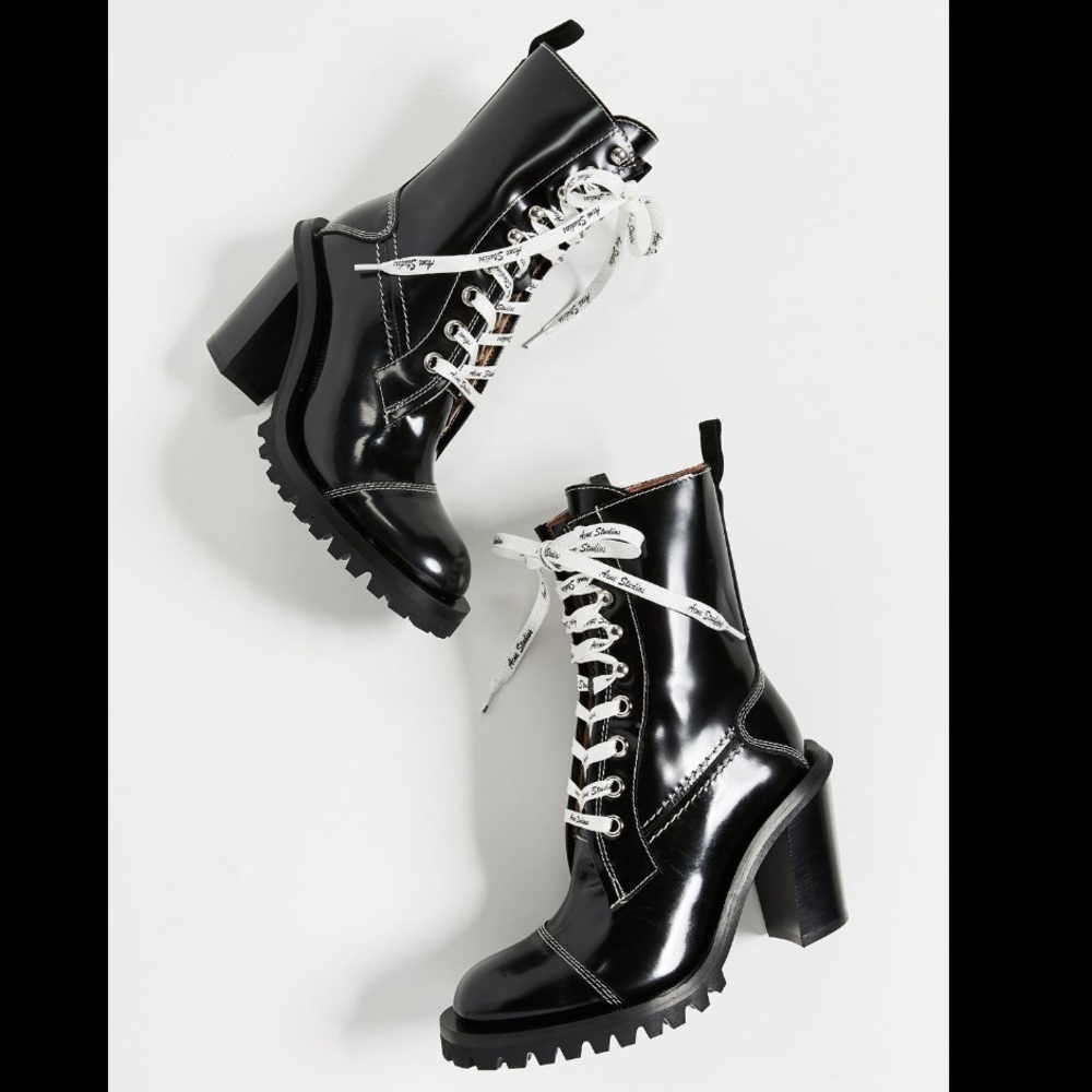 Acne Studios Lace Up Combat Boots - NEW with box